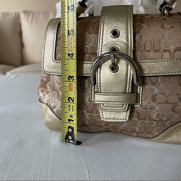 Coach Gold Metallic Madison Evening Bag - Picture 11 of 15